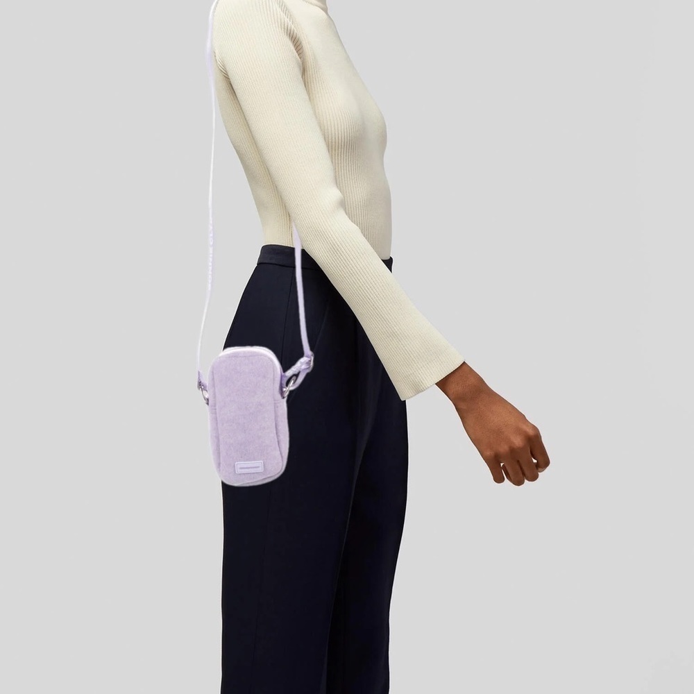 ⚡️10$ sale⚡️ Bonnie Clyde Purple Lavender Wool Crossbody Mini Bag